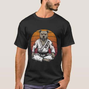 Funny Vintage Dog Brazilian Jiu Jitsu Retro Grappl T-Shirt