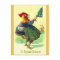 Funny Vintage Easter Rooster in a Dress Postcard