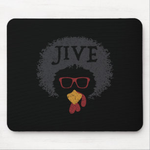 Funny Vintage Face Retro Style Thanksgiving Day Ji Mouse Mat