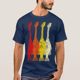 Funny Vintage Fish Bass Guitar 941 T-Shirt