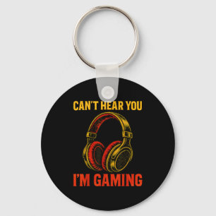 Funny Vintage Gamer Art Men Women Teen Boys Video  Key Ring