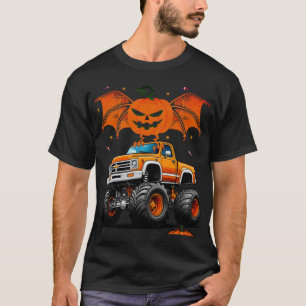 Funny vintage Ghost Pumpkin Halloween Monster Truc T-Shirt