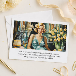 Funny Vintage Glam Art Deco Invitation