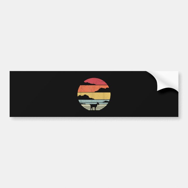 Funny Vintage Goat Gift Bumper Sticker (Front)