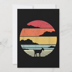 Funny Vintage Goat Gift Holiday Card