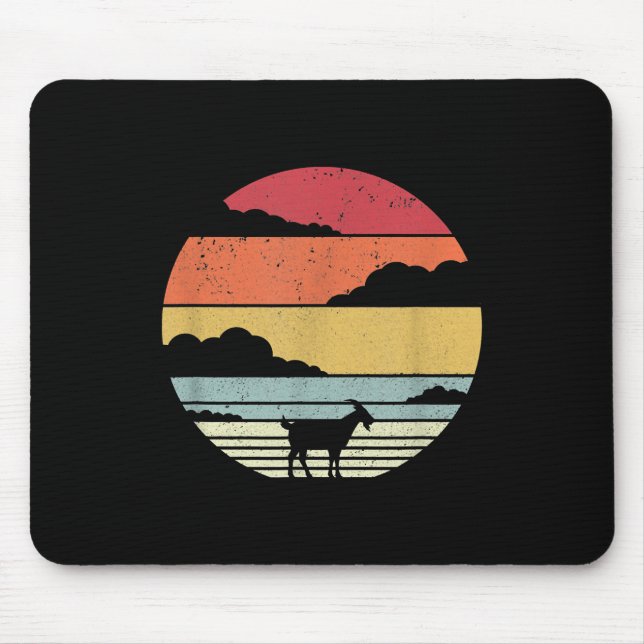 Funny Vintage Goat Gift Mouse Mat (Front)