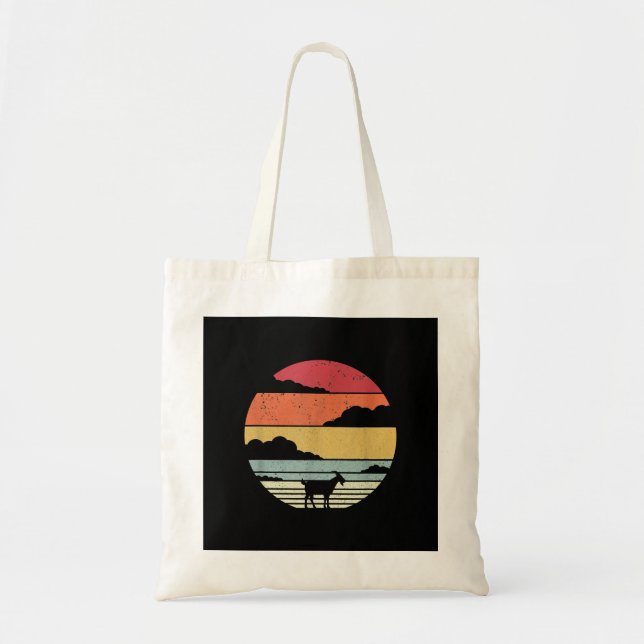 Funny Vintage Goat Gift Tote Bag (Front)