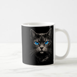 Funny Vintage Grunge Style Cat Illustration Coffee Mug
