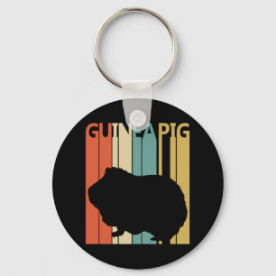 Funny Vintage Guinea Pig Key Ring