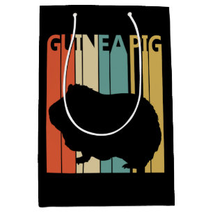 Funny Vintage Guinea Pig Medium Gift Bag
