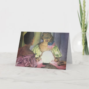 Funny Vintage Gypsy Fortune Teller Seance Card