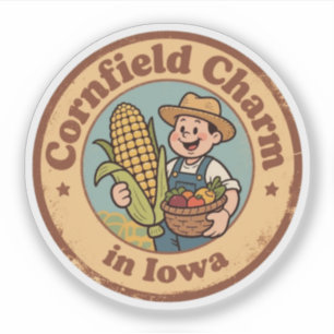 Funny Vintage Iowa Corn Overalls Retro