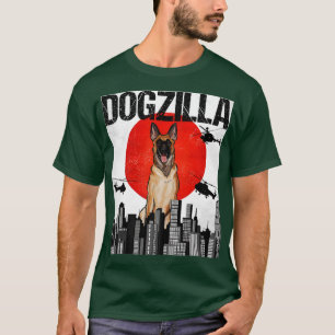 Funny Vintage Japanese Dogzilla Belgian Malinoi  T-Shirt