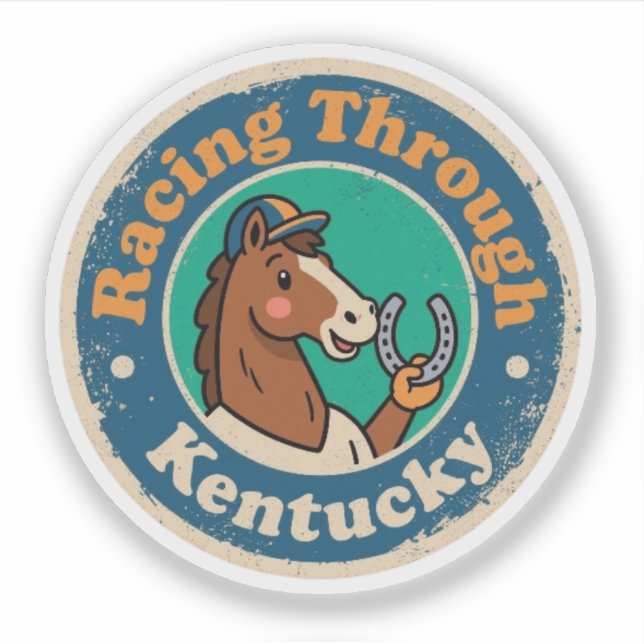 Funny Vintage Kentucky Horse Racing Retro (Front)