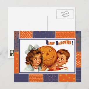 Funny Vintage Kids Halloween Postcards