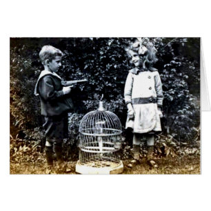 Funny Vintage Love Picture Card