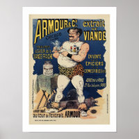 Funny vintage meat extract advertising