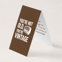Funny Vintage Modern Customisable Message