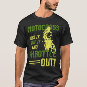 Funny Vintage Motocross Dirt Bike Men Kids Boys Gi T-Shirt