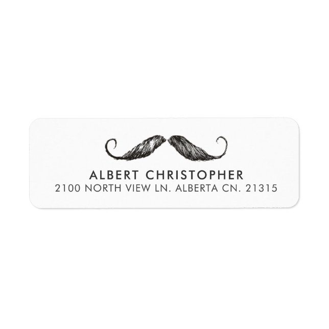 Funny Vintage Moustache (Front)