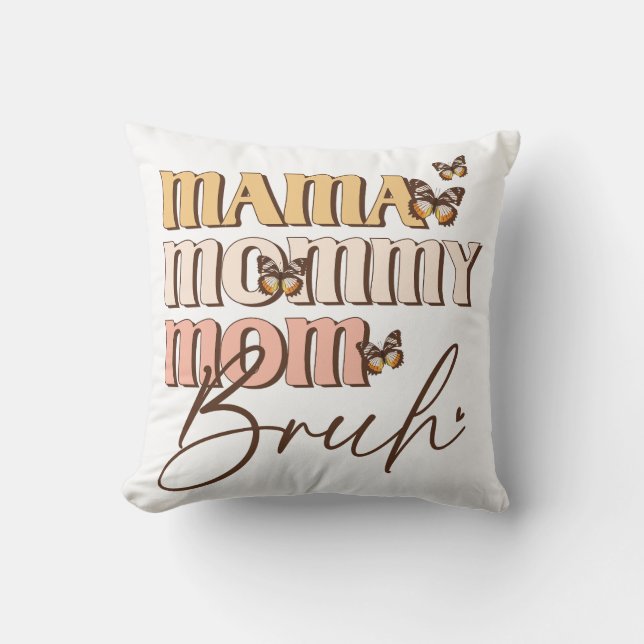 Funny Vintage Mum Cushion (Front)