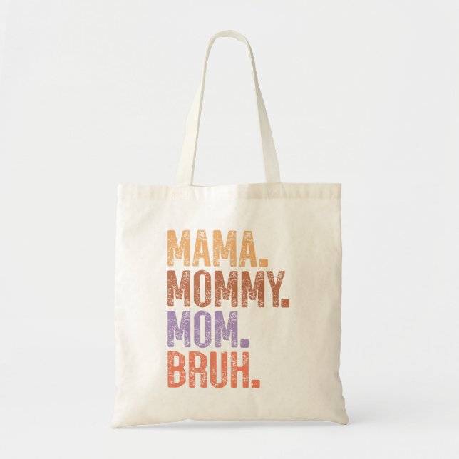 Funny Vintage Mum Tote Bag (Front)