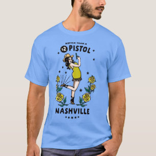 Funny Vintage Nashville Tennessee Country Cowgirl T-Shirt