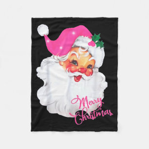 Funny Vintage Nk Santa Claus Nk Christmas Design  Fleece Blanket