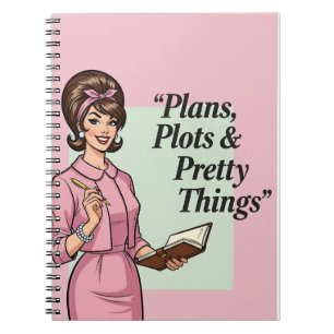 Funny Vintage Notebook for Women – Retro Feminist