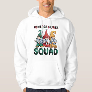Funny Vintage Nurse Squad Nursing Gnomes Hoodie