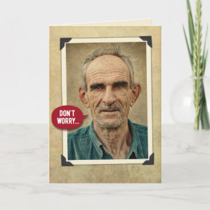 Funny Vintage Old Cowboys Birthday Card