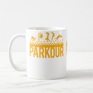 Funny Vintage Parkour Running Christmas Gift Kid Coffee Mug