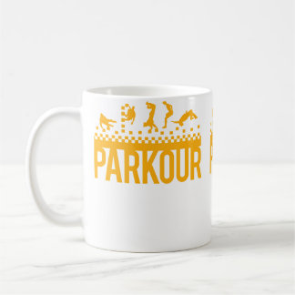 Funny Vintage Parkour Running 	 Christmas Gift Kid Coffee Mug