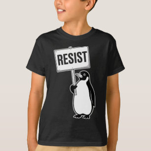 Funny Vintage Penguin Resist Cool Penguins Resist T-Shirt