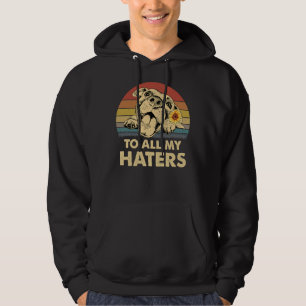 Funny Vintage Pitbull Haters Graphic Puppy Dog Own Hoodie