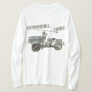 Funny Vintage Push Me Motorcycle Long Sleeve T-Shirt