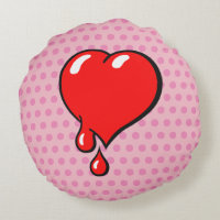 Funny Vintage Red Bleeding Heart Liberal Pop Art