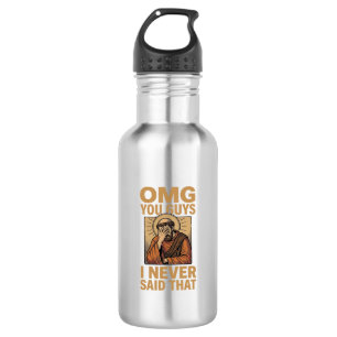 Funny Vintage Religious Facepalm Quote Shirt Desig 532 Ml Water Bottle