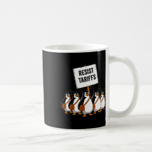 Funny Vintage Resist Penguin Activism Graphic Desi Coffee Mug