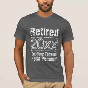 Funny vintage retirement t shirts for retired men
