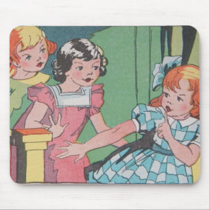Funny Vintage Retro Cartoon Comic Mouse Mat