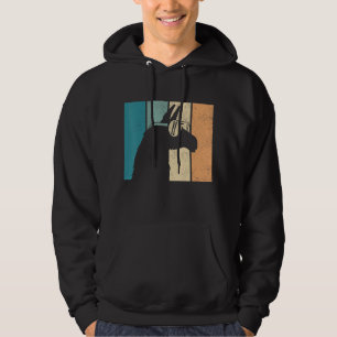Funny Vintage Retro Llama Alpaca Head Men Women Bo Hoodie