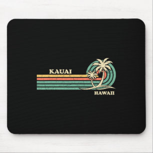 Funny Vintage Retro Summer Vacation Hawaii Kauai B Mouse Mat