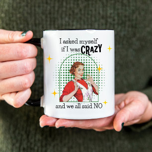 Funny Vintage Retro Woman Coffee Mug