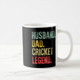 Funny Vintage Shirt Husnd Dad Cricket Legend Retro Coffee Mug