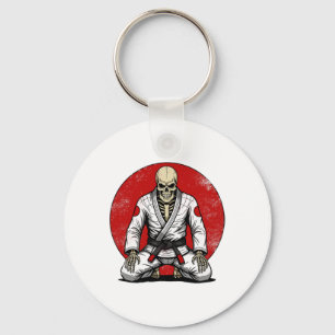 Funny Vintage Skeleton Brazilian Jiu-jitsu Retro G Key Ring