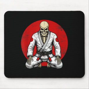 Funny Vintage Skeleton Brazilian Jiu-Jitsu Retro Mouse Mat