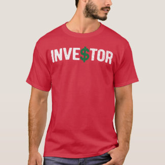 Funny Vintage Stock Market Investor Money Sign gir T-Shirt