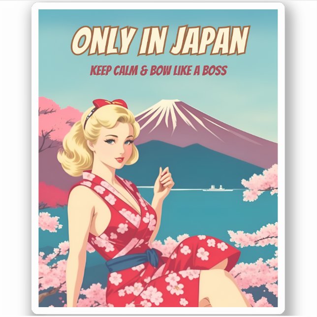 Funny Vintage Style Japan Tourism Gaijin Humour (Front)