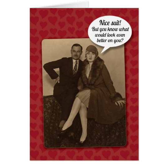 Funny Vintage Suggestive Valentine's Day Card